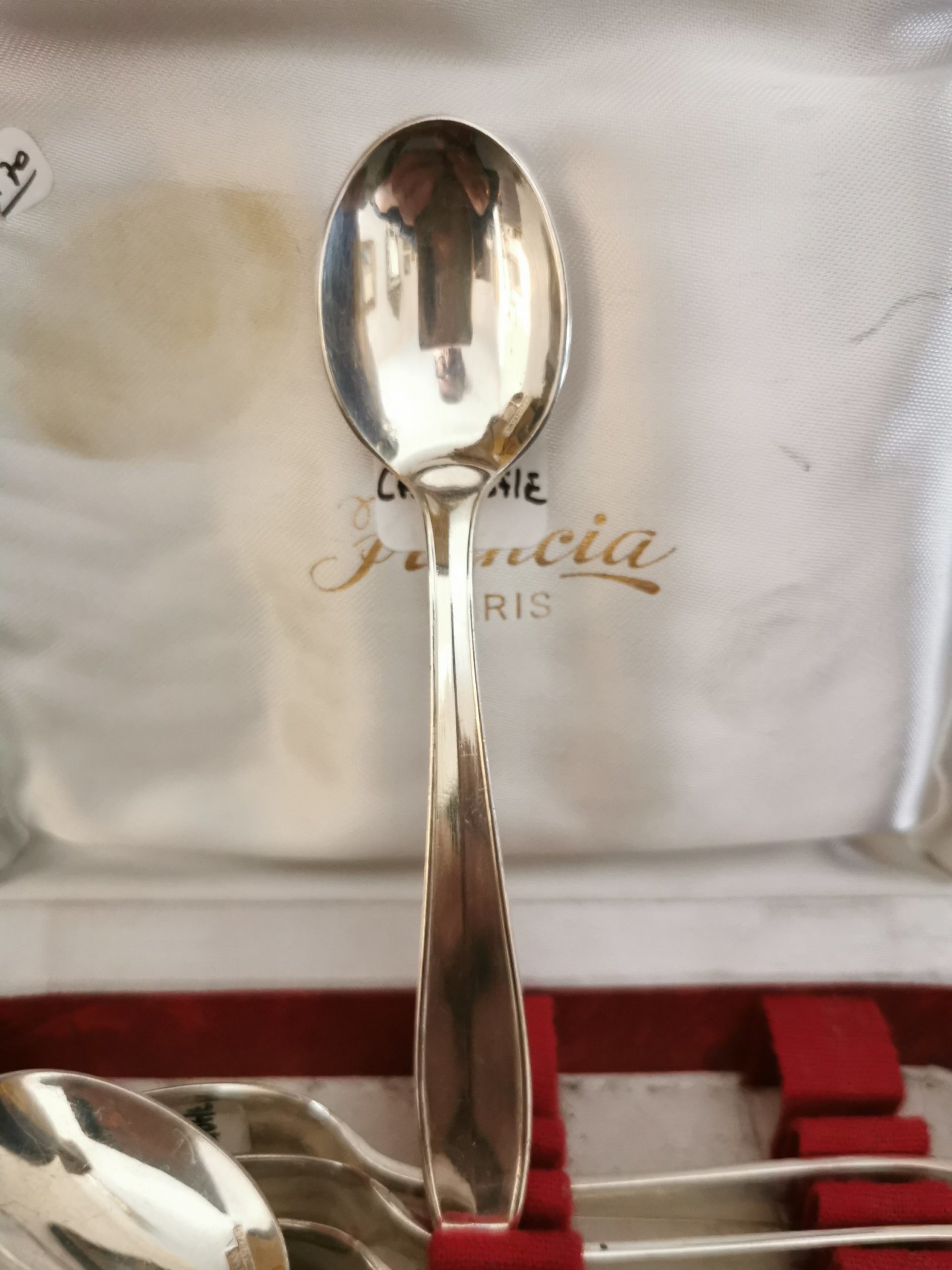 12 Cuillères à Glace Christofle Métal Argenté Modèle SPATOUR - 13 Cm - Occasion