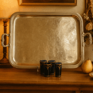 CHRISTOFLE
  Grand Plateau de Service
          en Métal Argenté
              70 cm x 47 cm
