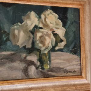 Peinure à l'huile Nature Morte 27cm x 34,5 cm Charles Baudu (1895-2988)