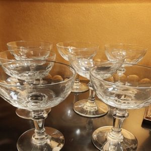 7 Coupes à Champagne
Cristallerie de Portieux
Modèle Mirabeau
Fin XIXÈME début XXÈME