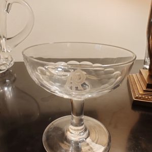 6 Coupes à Champagne
En Cristal Monogrammées
Fin XIXÈME