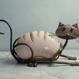 Chat en fer forgé
et Faïence
Fin Années 80
Maison Amadeus