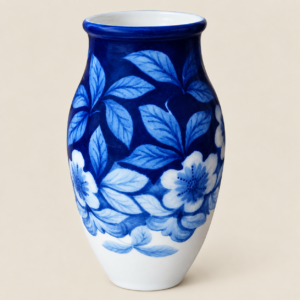 Vase en porcelaine de Limoges du maître céramiste Camille THARAUD (1878-1956) Hauteur 37 cm, période Art Déco. Pièce rare et haut de gamme.